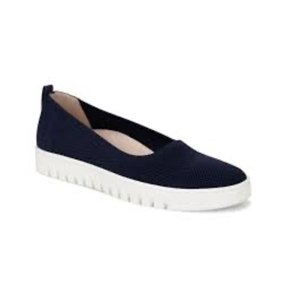 Vionic Shoes - Vionic uptown summer knit navy blue flats arch support casual women's size 9